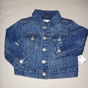 BABY GAP Disney MICKEY MOUSE DENIM JACKET Embroidered Patch sz 12-18 Mon…